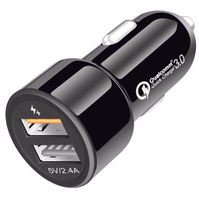 China Universal Tiroflx Dual Charge 3.0 Access Electric Car Fast Charger With 5V/2.4A Car Charger For Mobile Phone for sale