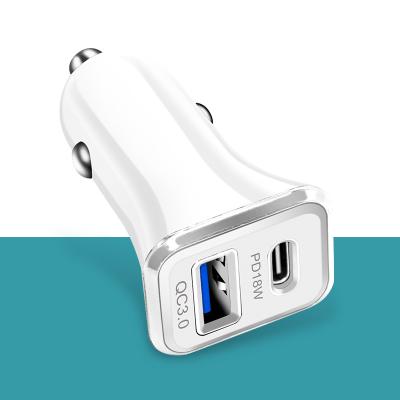 China Best Speed Price Qc3.0 3.1A Fast Charging Type C With Usb AC 12W Fast Fast Charger Car Charging Usb Charger For All Mobile Phone for sale