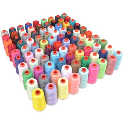 China 40/2 High Quality Wholesale High Speed Spun 100% Polyester Abrasion-Resistant 3000Yards/cone Sewing Thread for sale