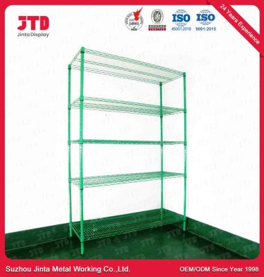 Chine affichage du fil 200kgs rayonnant le support vert de rayonnage de 5 couches à vendre