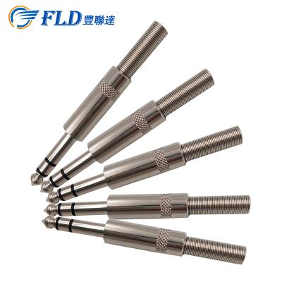 China audio & Video Cable Protector Jack Metal Adapter Supplier FLD TRS Audio Connector for sale