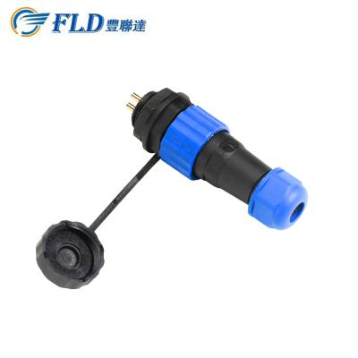 China Hot Sale IP67 100% Copper Male Display Screen Nut Socket SD16-3 Waterproof for sale