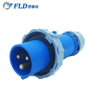 China IEC60309-371 32A 3P 3 Pin Waterproof IP67 Automotive Male Plug for sale