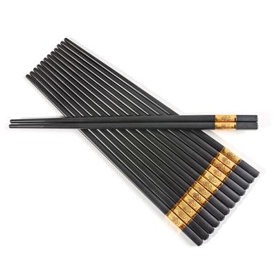 China Viable Custom Design Luxury Engraved Personalized Metal Stainless Steel Chopsticks Environmentally Friendly for sale