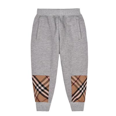 China Color Fade Proof Retail 2021 New Autumn Style Children's Clothing Boys Girls Outdoor 100% School Sports Long Pants Cotton Gray Casual Trousers for sale
