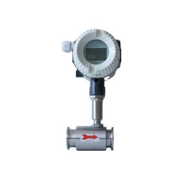 China Industrial Liquids Application Turbine Water Flow Meter Gauge CE Approved SS304 Oil Turbine Flow Meters for sale