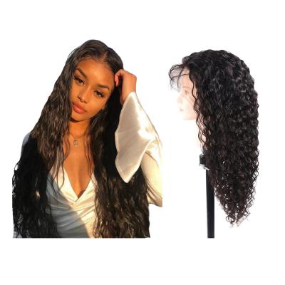 China Deep Wave Factory Sellers Hair Wig Pre Plucked Sheer Swiss Lace Deep Wave 360 Lace Front Wigs For Black Women for sale