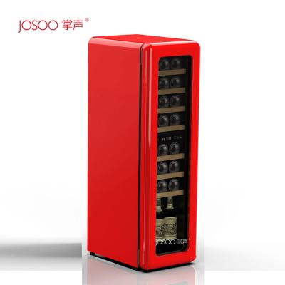 China Small Bottle Constant Temperature 27 Bottle Wine Cave Compressor Dual Zone Wine Cooler Cellar With Climate Control Chiller in South Korea for sale