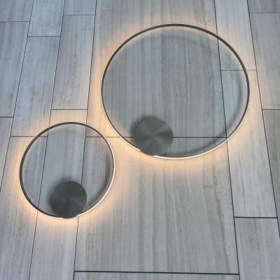 China Custom Made Pendant Lights Modern Circular Led Chandelier AC110V To 240V for sale