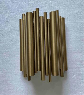 China Creatieve LEIDENE van de Ontwerp Moderne Gouden Buis Muurblakers voor Woonkamer Te koop