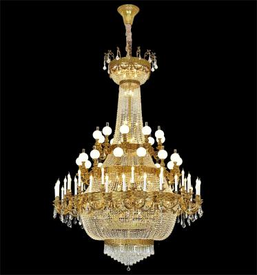 Chine Éclairage de lustre commercial en laiton de haute qualité E14 Source lumineuse à vendre