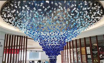 Cina Moderno Hotel Sala banchetti lampadario Illuminazione Centro commerciale Moderno lampadario in pietra di cristallo in vendita