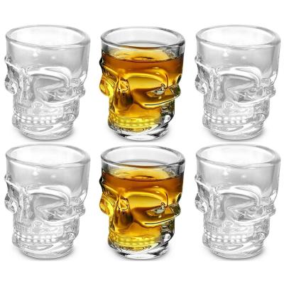 China Stocked Shape Clear Head Shot Glass Cups 1.5 oz for sale