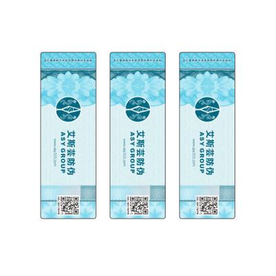 China Polarized Color Change Security Anti-Counterfeiting Anti-Counterfeiting Stamps With Invisible QR Code for sale