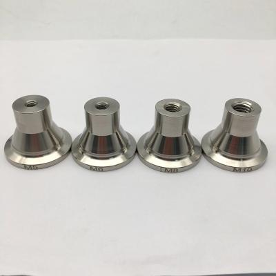 China China Manufacture High Quality Aluminum Plate High Precision Stainless Steel 304 Part CNC Turning Part With M5 M6 M8 M10 for sale