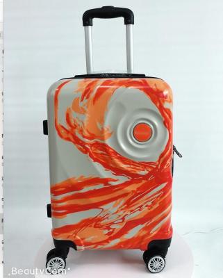 China ABS Printing PC Bagage de Voyage Trolley Rigide en ABS avec Koffer a Main et Valigia Main, a la Mode for sale