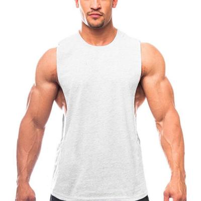 China Mens QUICK DRY Fashionable Sleeveless Gym Solid Color Training Running Tank Tops For Men New Arrival Men's Fail Top for sale
