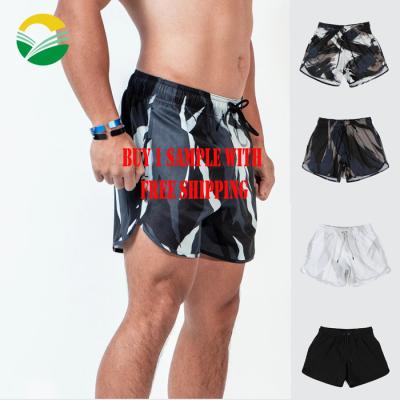 China QUICK DRY Mens Gym Training Shorts buy 1 sample with free shipping workout sports casual wear fitness running shorts for sale
