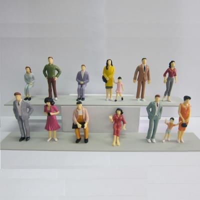 China 1:25 color figure--model figures,scale figure,painted figures,ABS figure,G gauge people,plastic mini figures for sale