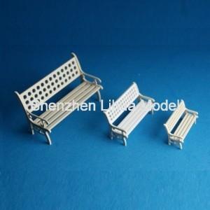 China model park chair-model scale park bench 1:150,Model House furniture, scale1:50,fake park bench,white mini chairs for sale