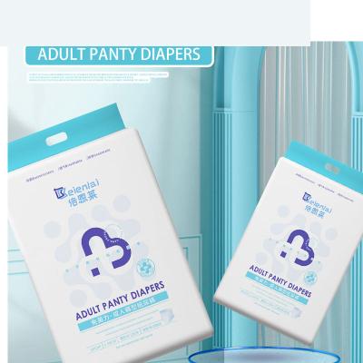 China Korean Disposable Adult Pants High Absorbency Plain Weave Pull Up Diaper Plastic Pants for sale