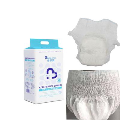 China Wholesale Super Dry Cloth Diapers Disposable Adult Plain Weave Pants Diapers For Adults for sale
