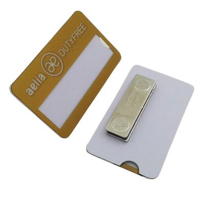 China Professional Custom PVC Name Badges Online Plastic Name Tags Magnetic With Artwork for sale