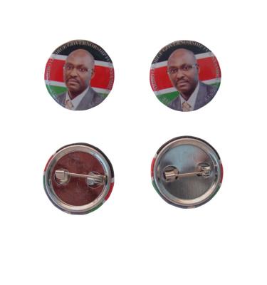 China Custom Round Tinplate Pin Badges with Safety Back – Promotional Metal Button Badges for sale