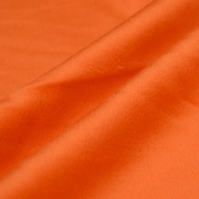 China Wind proof factory direct sale orange color new items coat wool blend fabric long for sale