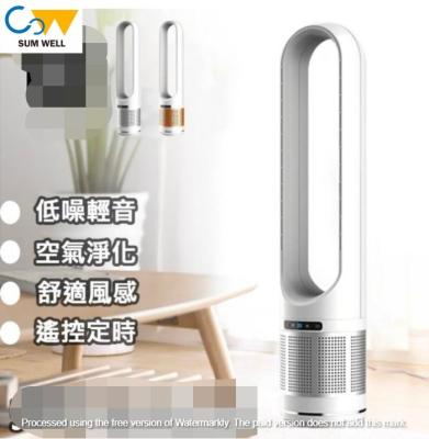 China Household Germany leafless fan household air purification tower fan desktop remote control cycle floor fan ultra-quiet Timing time for sale