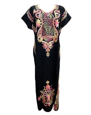 China High Material Comfortable Traditional Elegant African Clothing Evening Dress Cotton Tanzania Embroidery Fly Maxi Dress African Dresses for sale