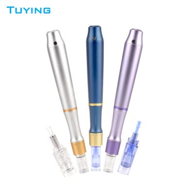China Strong Anti-puffiness H3+ therapy microneedling electric derma pen with nano needles for sale
