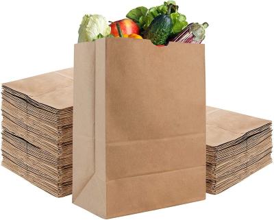 China Recyclable Biodegradable Kraft Paper Custom Printed High Quality Greaseproof Paper Grade Fast Food Packaging Bag for sale