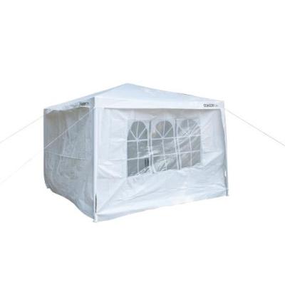 China Easy Assemble Gazebo Tent 3 x 3 m Side Panels Market Tent Steel White Waterproof Marquee + 2 for sale