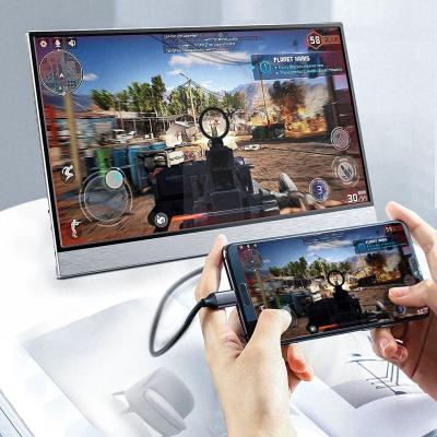 Cina 15.6 Inch HDR IPS Portable Monitors 1900x1080 HD Resolution Gaming Display Screen For PS4 Switch PC Pantalla 15.6 Extender Laptop in vendita