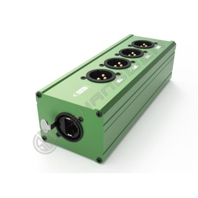 中国 オーディオ DMX512 4チャンネル RJ45 から 4 XLR Cat5 信号拡張器 男性 女性 ネットワーク信号拡張器 販売のため