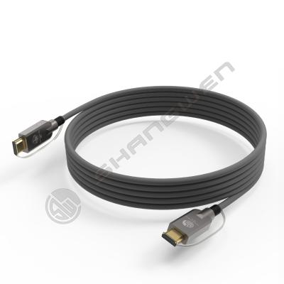 Китай HD Link Port Fiber Optic 2.1 HD Cable TPU Shell Stainless Steel 304 Armored Tube Silicon Line Chip 4K 60Hz 8K 144Hz OD:6.0mm продается