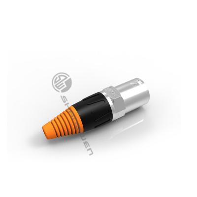 China IP65 IP67 Waterproof RJ45 Male Connector Outdoor Ethernet Signal Plug with Metal Button and LED Display for sale