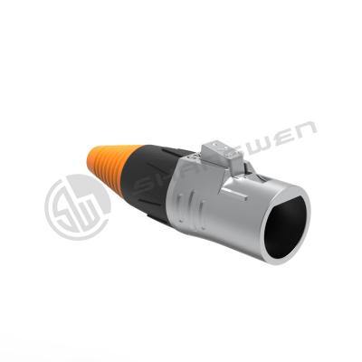 China Outdoor Metal IP65 IP67 Waterproof RJ45 Connector Signal Female Male Ethernet Chassis Fiber Optic Cable Connector Ethernet Plug for sale