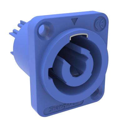 Cina Cina fabbricazione IP44 Indoor 3-Pin Triple Core Power Connector Socket Durable Flame-retardant 4-Pack AC Powercon Connectors in vendita