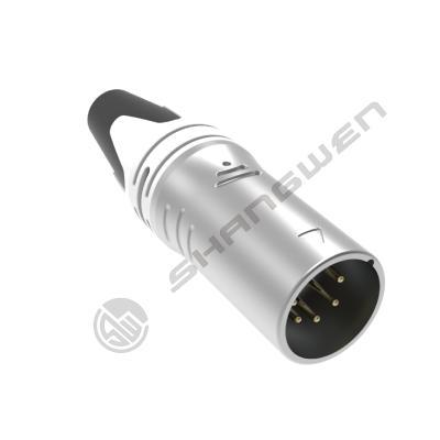 Κίνα Αδιάβροχο IP65 5-Pin XLR Connector Γυναικείο προσαρμογέα Ζινκ κράμα Shell εξωτερικό μικρόφωνο MIC Plug Socket αρσενικό συνδετήρα προς πώληση