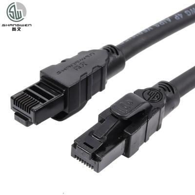 China UTP Shielded CAT6 Network Cable with RJ45 Connectors and 100% Oxygen-free Copper CE UL Certified for sale