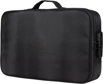 China Black Color Large Capacity Storage Waterproof Custom Travel Smell Proof Bag With Lock for sale