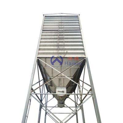 China Silo for feed/grain cereal storage/feed factory Poultry Feed Silo Storage Bins Galvanized Steel Silo Grain Silo for sale