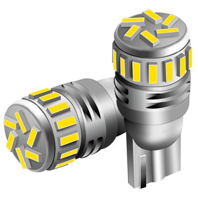 China 360Â ° lighting promotion 3020 csp 4014 amber red canbus w5w 194 168 t10 led car light 12v 24v for sale