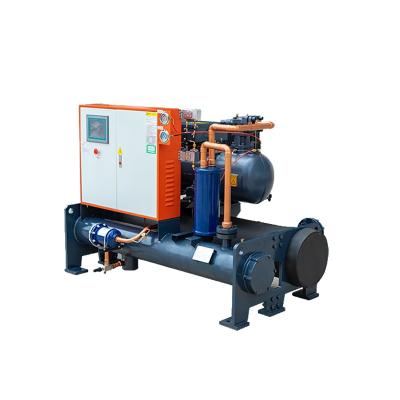 China 40HP Water Cooled Screw Chiller 140kw Plastic Injection Chiller 50Hz / 60Hz for sale