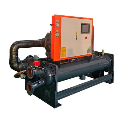 China R410A Water Cooled Screw Compressor Chiller 220V ~ 415V Screw Type Water Chiller for sale