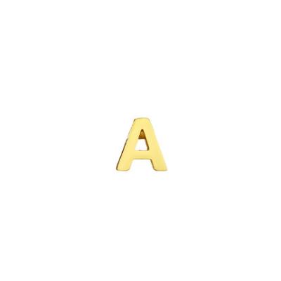 China FASHIONABLE Women Gold Pendant Choker Necklace Alphabet Letter Initials EngIish 26 Stainless Steel DIY Necklace Chain Jewelry for sale