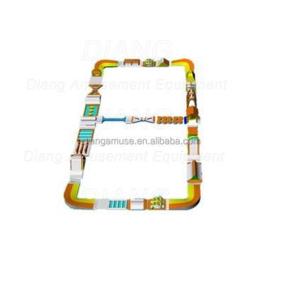 China Hot Sale Pool Amusement Park For Entertainment Advert Commercial Outdoor Inflatable Water Pools Slide Customized Size for sale