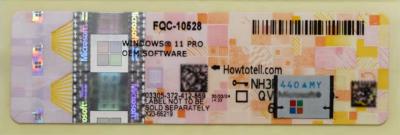 China Win 11 Pro Autocolante OEM 100% Ativação Online Win 11 Pro Autocolante OEM COA Pacote completo Envio rápido à venda